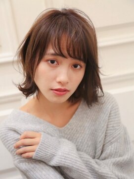 シェア 梅田 バイ ケーツー(SHARE 梅田 by k-two) 斜めバングシアーボブ☆30代/40代/50代/グレイヘア/髪質改善