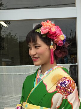 ミーテ ルーチェ(MITE LUCE) 編み込み、ロープ編みアレンジ