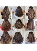 ハイライト、バレイヤージュHITヘア集
