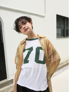 ウォーター 表参道(WATER) ハンサムショート/センターパート/こなれヘア