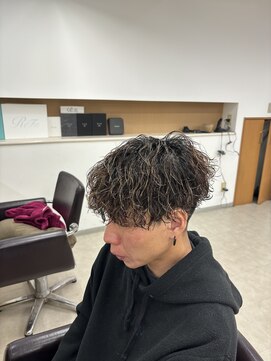 アイズ 東海大前(AIZU) メンズマッシュ波巻きスパイラルパーマメッシュパーマ