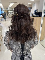 ケンジ 平塚ラスカ店(KENJE)&nbsp;ハーフアップ/平塚ヘアセット/結婚式アレンジ