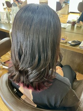 ヴァンカウンシル 清須店(VANCOUNCIL) インナーカラー×赤