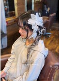 ワンサイド三つ編み