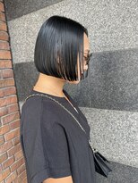 モリオ フロム ロンドン サッポロファクトリー店(morio FROM LONDON)&nbsp;【morio札幌】札幌ボブ　大人かわいい黒髪ワンレンボブ