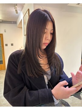 ネルケ 立川(nelke) ワンカールレイヤー/アッシュカラー/ロングレイヤー