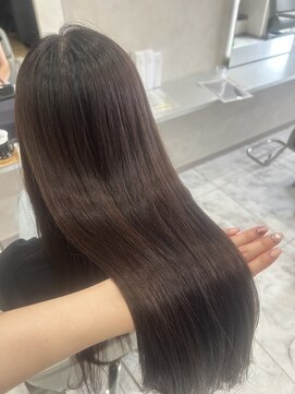 キング(K!ng) 縮毛矯正髪質改善ハイライトレイヤーカット楠葉美容室エクステ