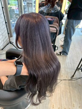 インク サカエ(inq sakae) ブリーチ1回/グレージュ/ブリーチカラー/巻き髪