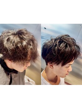 【男性専門】魅力を引き出す≪曲がる縮毛矯正×再現性カット≫HPB AWARD 2025サロン部門 SILVER Prize受賞