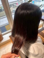 ヘアリゾート粋 ティガ 池袋店(tiga)&nbsp;美髪/艶カラー/ストレート/ミディアム/艶ブラウン