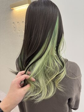 グーフィートーキョー 銀座(Goofy Tokyo) Goofy銀座/インナーカラー/みどり/黄緑/抹茶色/推しカラー