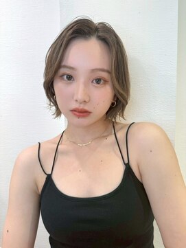 ロンドリゼル 札幌(Lond RiseL) オリーブグレー/ボブ/顔周り/小顔/レイヤー/髪質改善/縮毛矯正