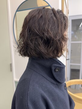 トーカ(tohka) ボブパーマ/切りっぱなしボブ/ニュアンスパーマ/癖毛風パーマ