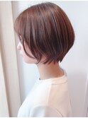 Say.レイヤーショート丸みショートひし形ショートモーヴピンク