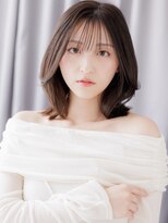 カバーヘア ブリス 志木南口駅前店(COVER HAIR bliss)&nbsp;ダークアッシュくびれミディアムレイヤーカットZ志木30代40代