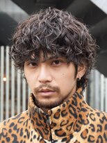 フィフス(fifth)&nbsp;メンズパーマサーフカール波巻きパーマセンターパートウルフ原宿