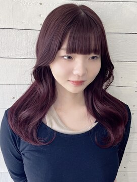 ルノン フィージュ(LUNON fieju) 黒髪クラゲヘアーオリーブグレー小顔ココアベージュ
