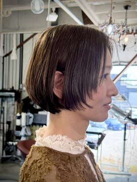 プライベートサロン キッテ(private salon kitte.) 抜け感ある前上がりグラボブ