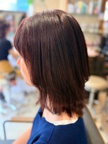 ヘアリゾート粋 ティガ 池袋店(tiga)&nbsp;ウルフミディ/ココアブラウン/艶髪