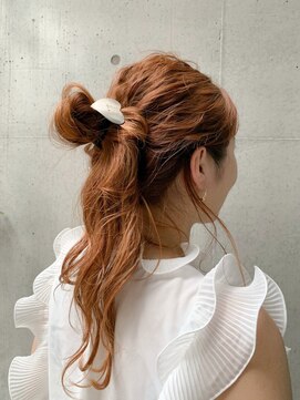 ハンズクラン(HANDS CLAN) オレンジカラー × ルーズお団子