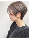 グラボブ_マロンベージュ Aラインボブ かきあ