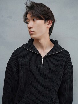 カンナ(Canna) 表参道メンズカット/かき上げサイドパート/黒髪/ビジネス/20代