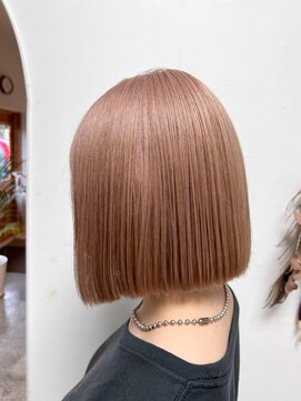 ヘアーデザインサロン スワッグ(Hair design salon SWAG) bob pink beige