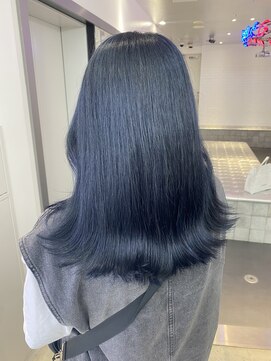 ゲーム 原宿店(GAME) ブルーブラック/ダブルカラー/ケアブリーチ/髪質改善/原宿