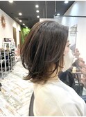 20代30代40代大人可愛い/アッシュオリーブベージュ/縮毛矯正