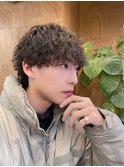 パーマ職人Ryuラフに動く大人の波巻きスパイラルパーマウルフ