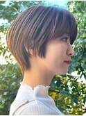30代40代大人女性/前髪ありショートボブ/ショートヘア/髪質改善