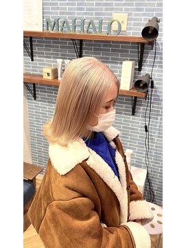 エンカウントバイマハロ 千葉(encount by mahalo) ミルクティーカラー