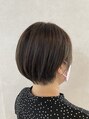 アース 上大岡店(HAIR&MAKE EARTH) #ショートボブ×丸み髪質改善ストレート