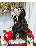 卒業式ヘアセット×袴着付け♪yu