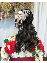 卒業式ヘアセット×袴着付け♪yu