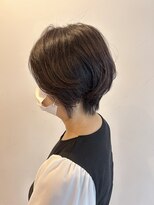 スタジオ アルファプラス 日暮里店(studio α+)&nbsp;ステップボーンカットカットボブショートハイライト白髪ぼかし