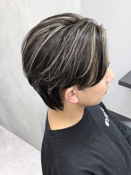 リベル(LIBER) ハイライトメッシュ/センターパート/外国人ヘア/八王子駅/吉川