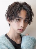 【セクシーセンターパート】波巻きスパイラル色気大人ヘア