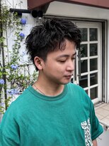 オムファミーユラグ(homme, famille raugh) スパイキーショート×パーマ