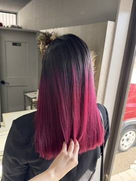 ナイン(nine,s) Praying color|BLACK × CherryPINK