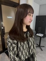 ナンバー 竪町(number+)&nbsp;20代30代大人可愛い韓国風ヘアスタイルＣカール内巻きブラウン