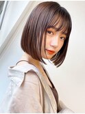 内巻きボブ