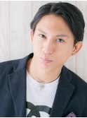 20代30代黒髪センターパートビジネススマートマッシュX南越谷