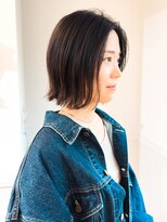 プラネシブヤ(Prune Shibuya) オトナの切りっぱなしボブ×前髪なし