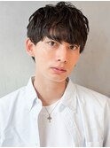 清潔感◎大人爽やかヘアスパイキーショートニュアンスパーマ