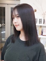 オルセン(OLSEN) ストレート/オリーブ/ベージュ/透明感/透け感/縮毛矯正