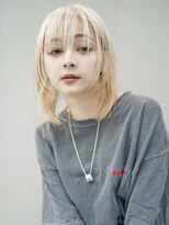 ギークス(GEEKS) 【GEEKS渋谷】ブロンドベージュ/冬カラー/ハッシュカット/ウルフ