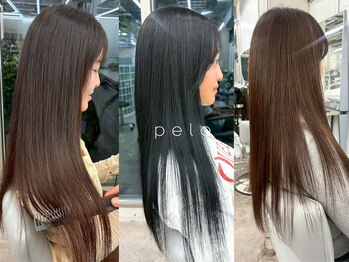 pelo【ペロ】エクステ/プルシールエクステ/ハイトーンカラー/縮毛矯正/ストレート