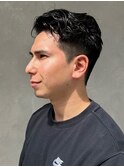 ツーブロック　オールバック　パーマ　フェード　ベリーショート