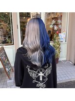 アルマヘアー(Alma hair by murasaki)&nbsp;◎ブルー×ホワイトシルバーの2トーンカラー◎